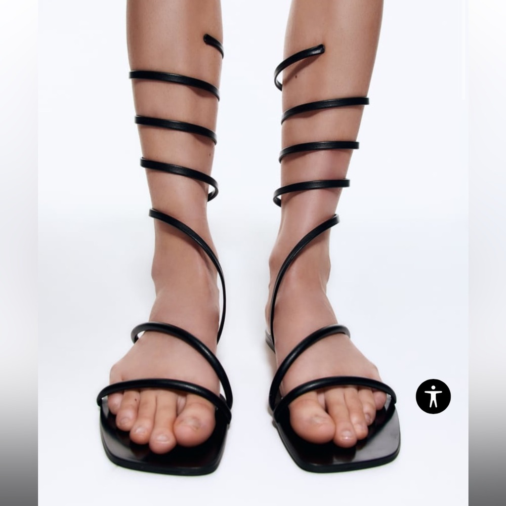 COPY - Zara gladiator spiral flat sandals